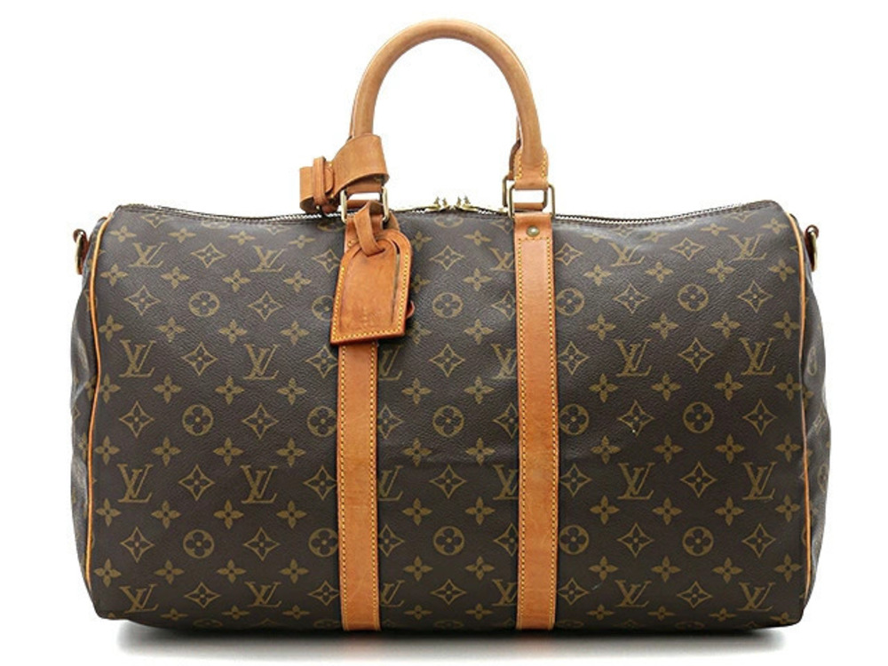 LOUIS VUITTON Keepall Bandouliere Boston Bag Monogram